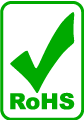RoHS certificate of compliance logo.