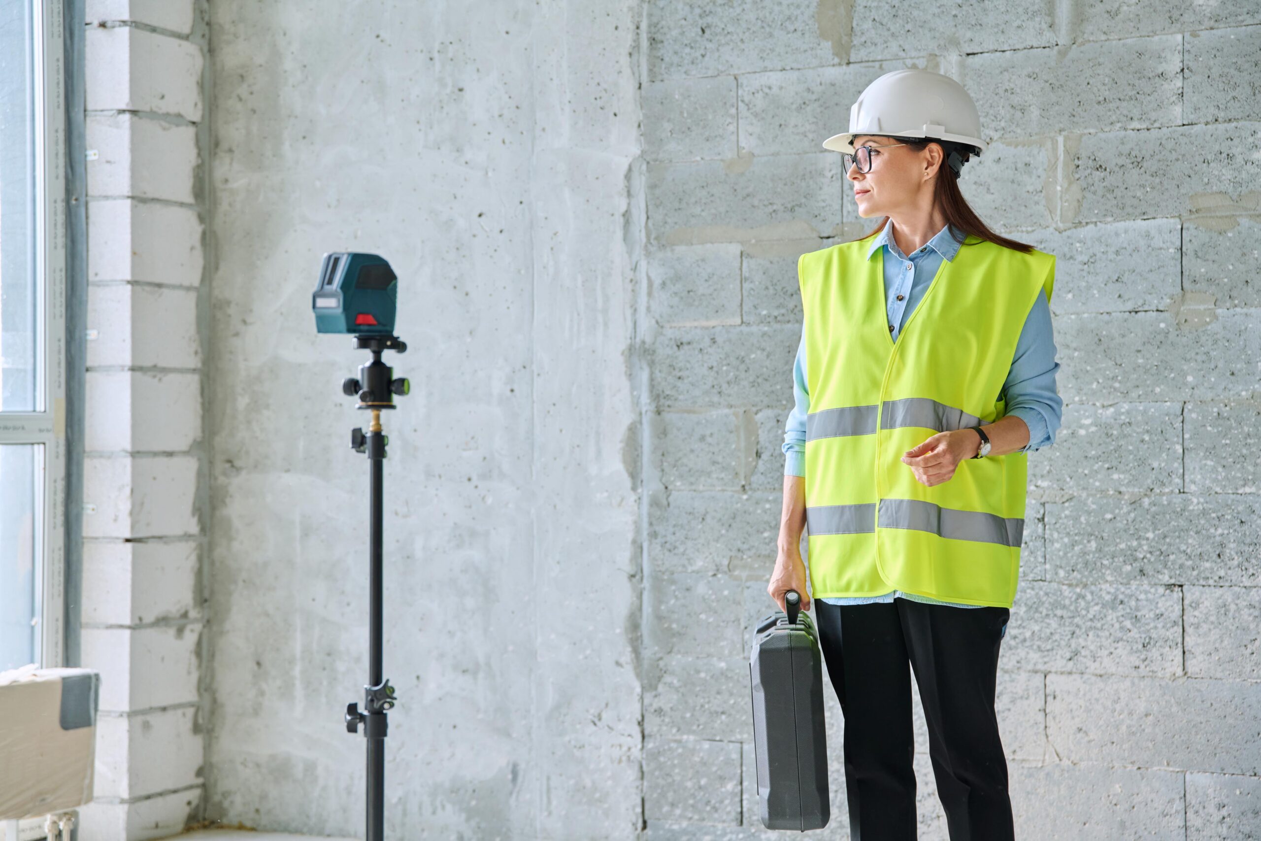 Female industrial engineer in manufacturing facility